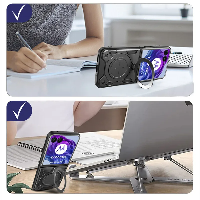 Armor Rugged Rotatable Ring Stand Protective Cover