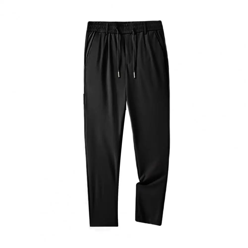 Breathable Simple Stretchy Ice Silk Trousers Bottoms Long Pants Relaxed Fit  For School - Casual Pants - AliExpress