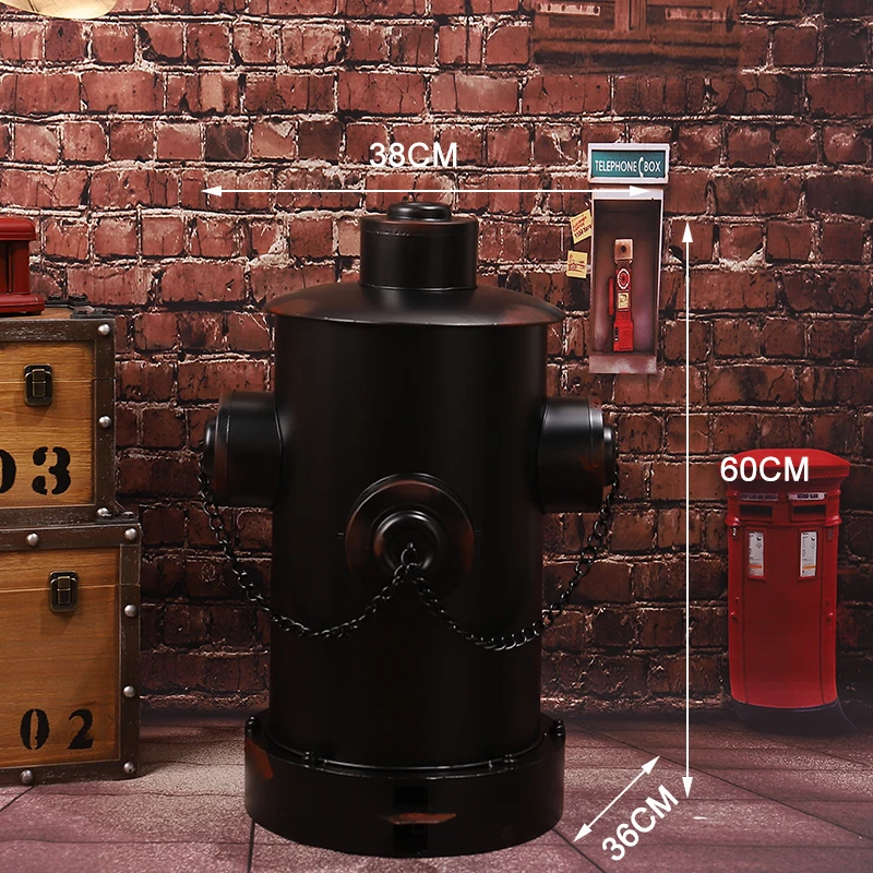 消火栓 ゴミ箱 ペダル式 アメリカンレトロ ガーベージバスケット足踏み ys-872s_8.jpg