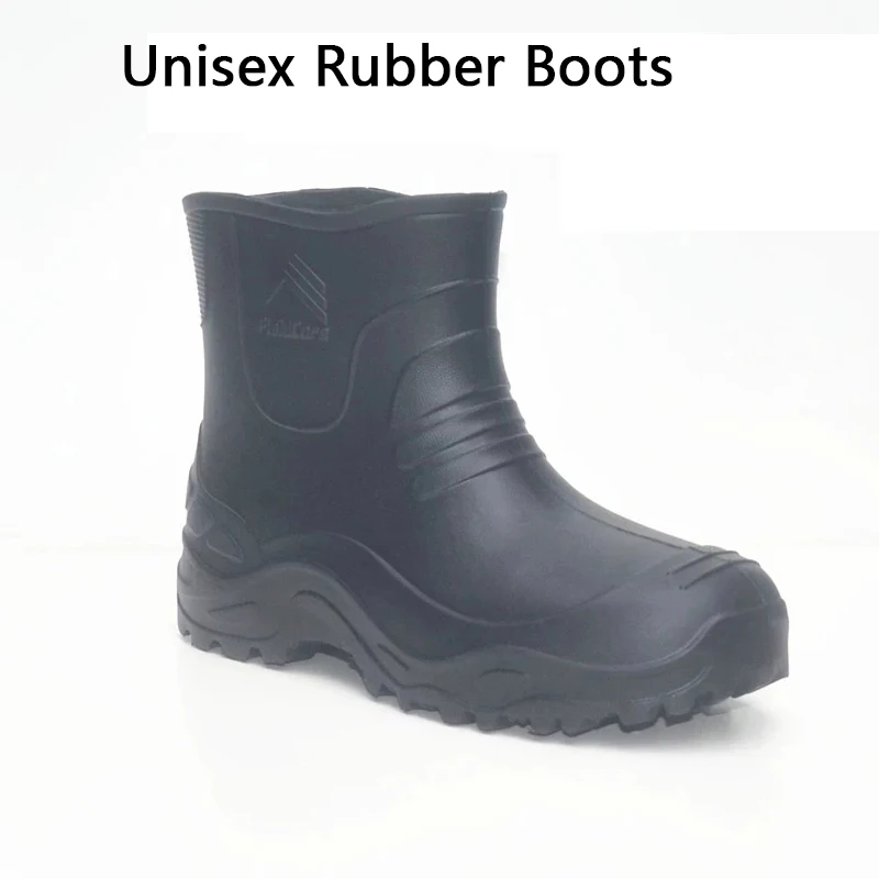 MenSRubberBootsShortTubeBreathableRainBootsUniversalPlatform
