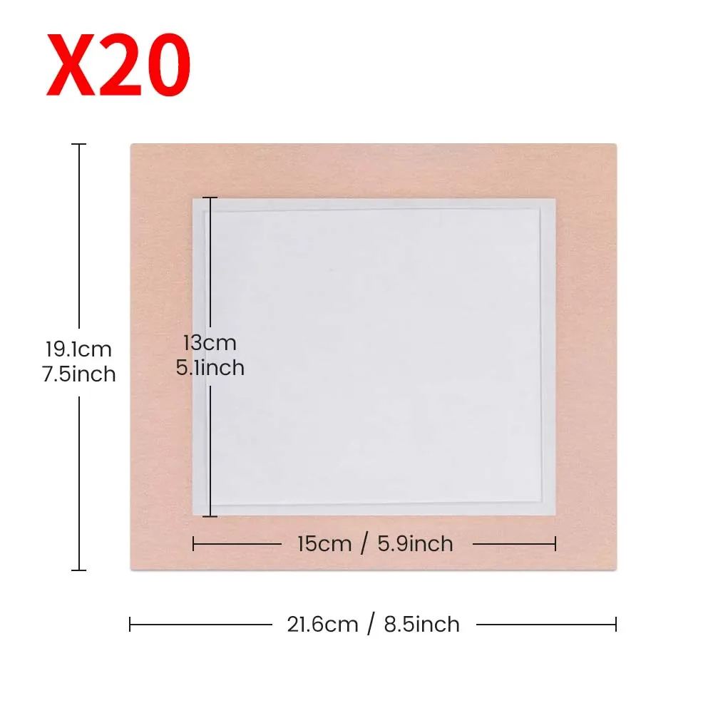 22x20cm 20pcs