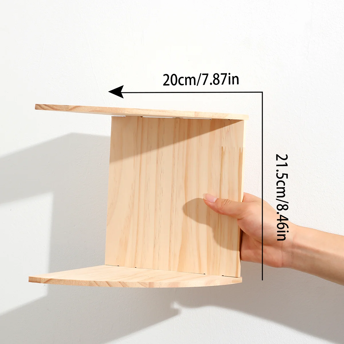 Wooden Corner Wall Shelf 5