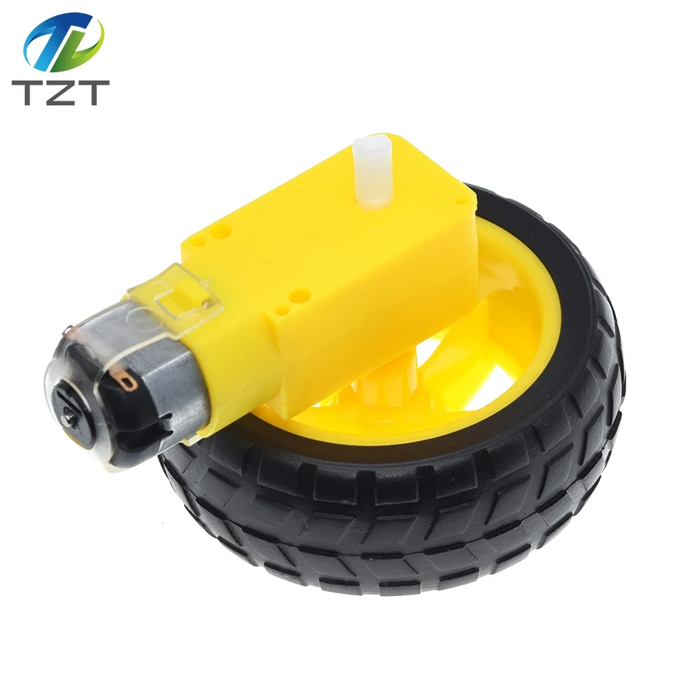 Enhanced Product Title: High-Performance DC Motor with Supportive Wheels for Smart Car Chassis and Robotic Applications