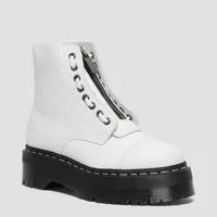 Bottes à plateforme en cuir véritable pour femmes, grande taille 35-45, bottines noires, chaussures Punk, bottes de moto à semelle épaisse 5