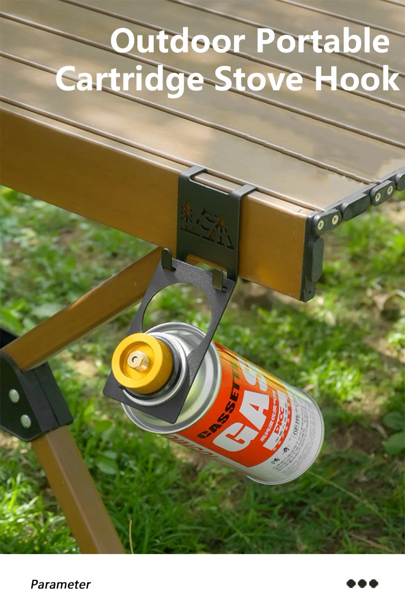 TARKA Heavy Duty Outdoor Butan Gas Tank Aufhänger Clip Tragbare Kanister Hängen Haken für Camping Herd Reise Zubehör – Detail 3