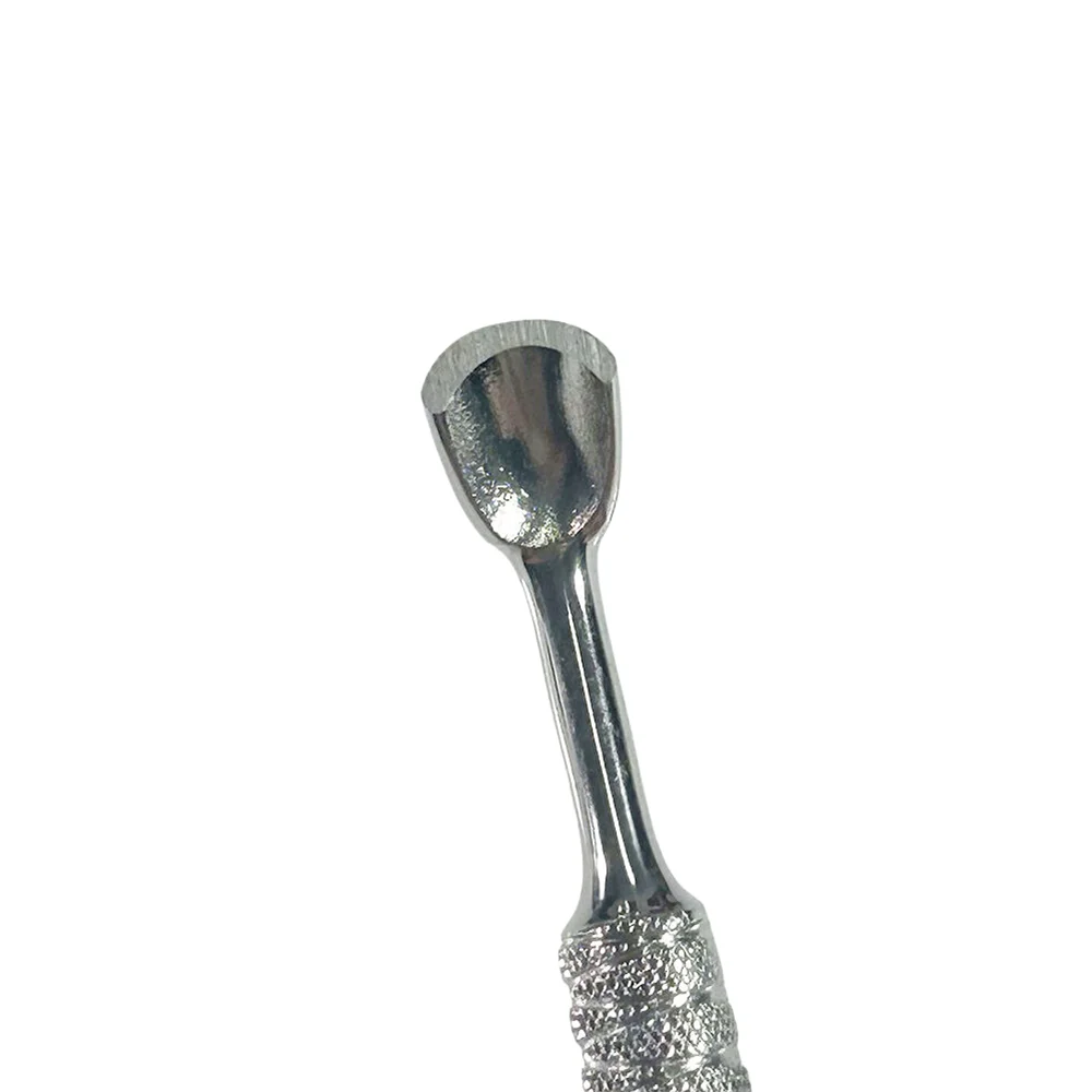 Cuticle Pusher Tools Professional Nail Cuticle Pusher Remover Trimmer Spoon Shaped Dual Sided Metal Stainless Steel