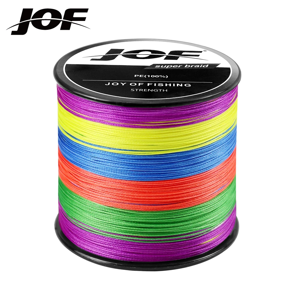 JOF Fishing Line 10 82LB Braided Line For Carp Fishing 4 Strands Red