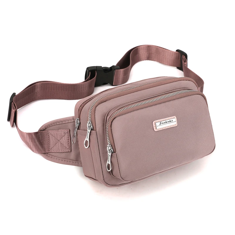 Women's Multi functional Waist Bag - Outdoor Chest Bag with Multiple Zipper Layers, Adjustable Shoulder Straps, Suitable for Run