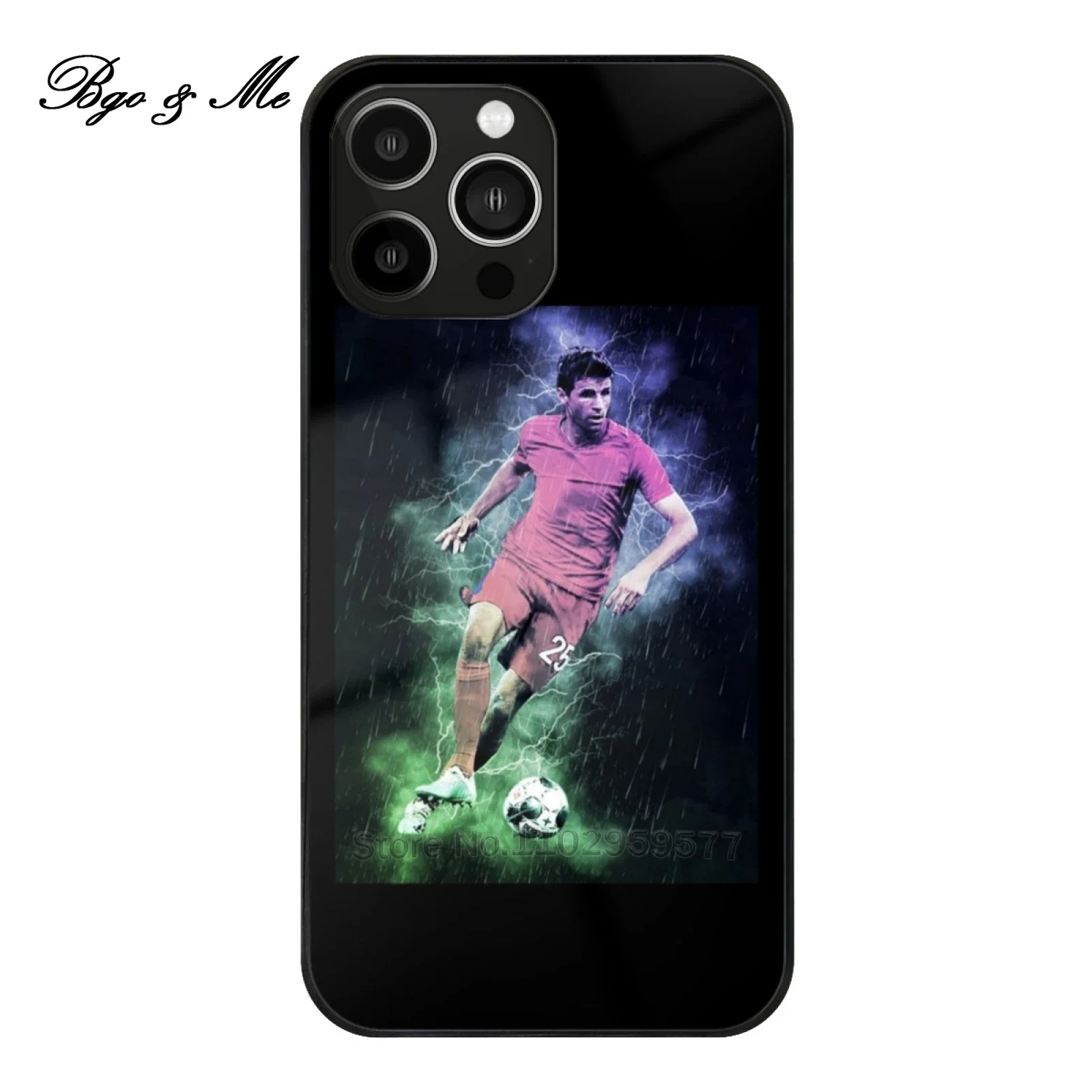 Custodia Per Telefono In Tpu In Vetro Temperato Thomas Muller Per Iphone 15 14 13 12 Pro Max Cover Thomas Muller Thomas Muller