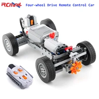 Four-wheel Drive Remote Control Car Motor Power 4WD RC Car Kit 32019 86652 Wheel Building Blocks Compatible with Legoeds RC Car 1