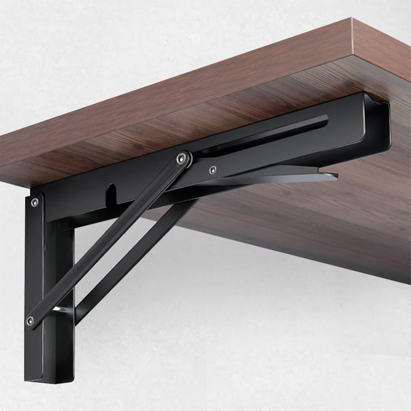 Multiple Sizes Triangle Folding Angle Bracket Heavy Support Adjustable Wall Shelves Mounted Table Shelves Home Hardware folding shelf bracket shelf bracket