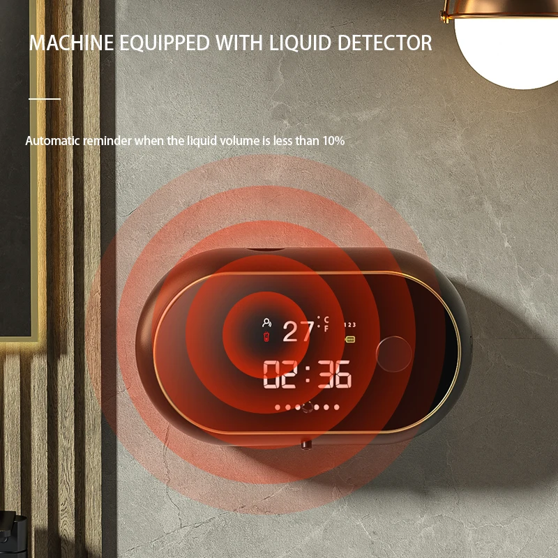 Dispensador de sabão de parede automático Touchless, máquina de espuma líquida USB, sensor infravermelho, lavadora manual elétrica, novo, 2023