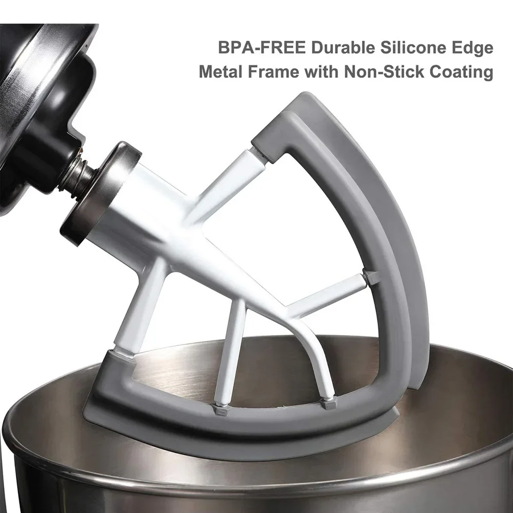 Flex Edge Beater KitchenAid Mixer 4.5-5 QT Tilt-Head Stand Mixer Attachments Silicone Paddle Accessories Blender Part
