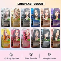 Ensemble de teinture pour cheveux colorée, 12 couleurs disponibles, sûrs et durables, unisexe adulte, coiffure normale, Kit de teinture pour cheveux, couleur de cheveux festive 2