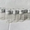 60/100 PCS 8ml Tiny Glass Bottles with Silver Screw Caps 22×40mm Small Empty Jars DIY Crafts Decorative Vials Transparent Bottle 5