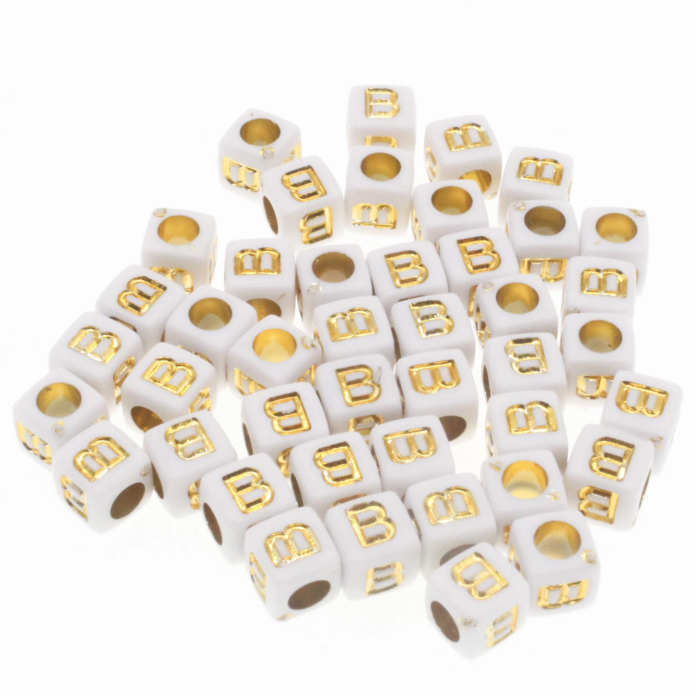 Bestewelry 50g Perline Cubo Acrilico Con Lettere Vocali Perline - Foto 5