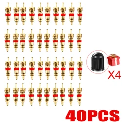 High-Quality Copper Tire Valve Core and Stem Remover Tool for Cars, Motorcycles, Bikes, and Bicycles (40pcs)