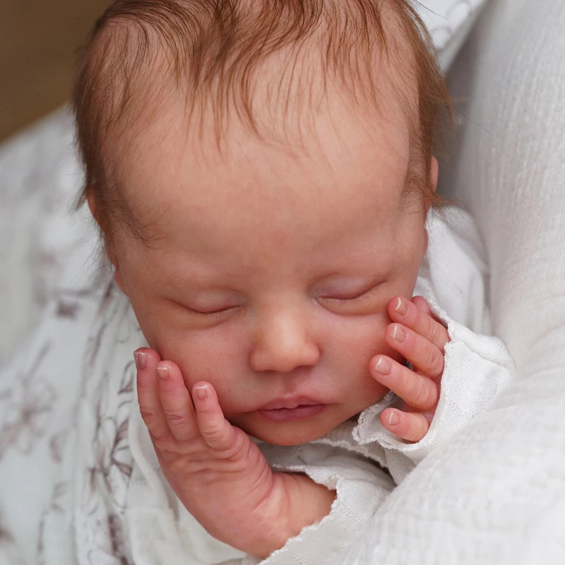 18Inch Reborn Doll Kit Delilah Newborn Sleeping Baby Lifelike Soft