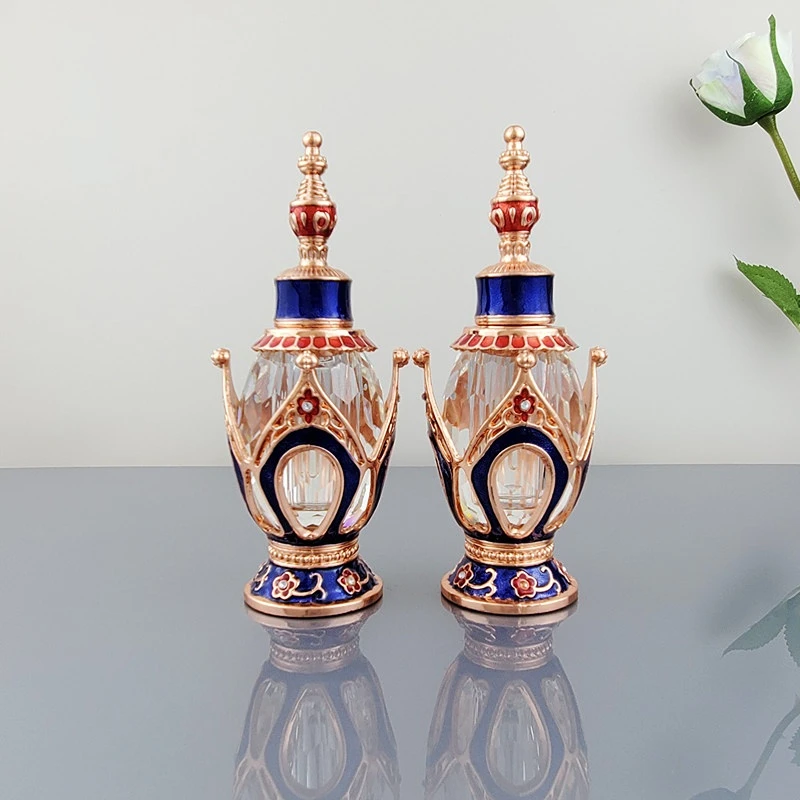 

2pcs 3ml Middle East Arabian Empty Essential Oil Bottling Diamond-encrusted Crystal Perfume Bottle High-grade Cosmetic Container