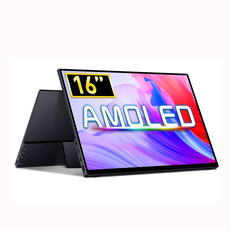 16'' AMOLED Display 16:10 Aspect Ratio UHD 3840x2400p 500nits Aluminum Alloy Material with All in One Stand Portable