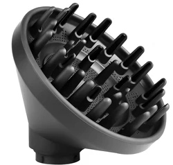Universal Hair Dryer Diffuser Nozzle Attachment Accessory (Grey)