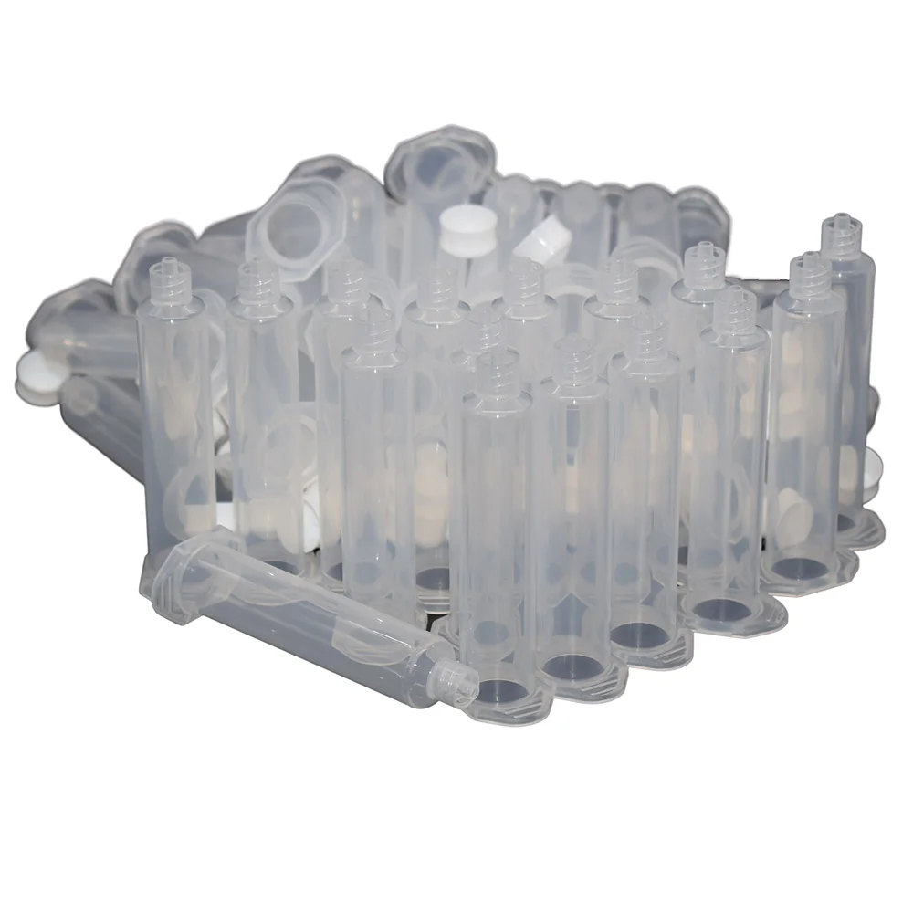 

1pc/5pc/50pcs/100pcs/200pcs 10cc UV Glues Adhesives Syringes Tube 10ml Industrial Dispensing Syringe Barrel with Sealed Stopper
