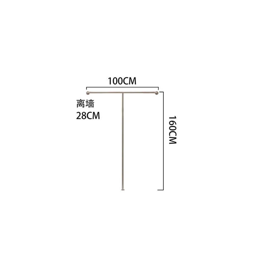 Stainless Steel Cloth Racks Wall Display Metal Store Corner Minimalist Indoor Clother Hanger Vertical Cabeceiras Salon Furniture