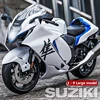 1:9 SUZUKI Hayabusa GSX-1300R Alloy Racing Motorcycle Model Diecast Metal Street Sports Motorcycle Model With Light Kid Toy Gift 1