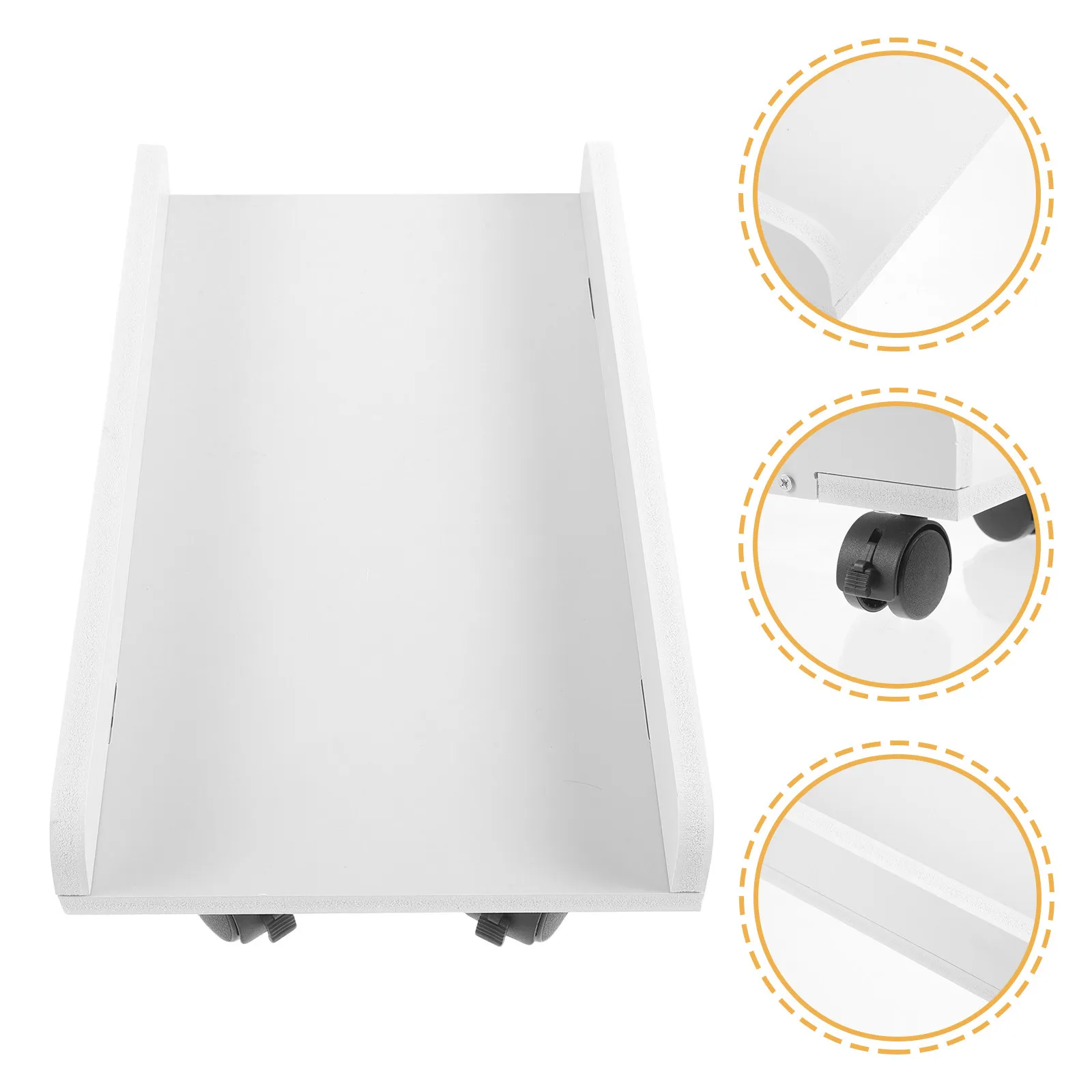 컴퓨터 타워 스탠드 견고한 다기능 모바일 카트 데스크탑 PC 홀더 사무실 책상 아래 공간 절약을 위한 롤링 베이스