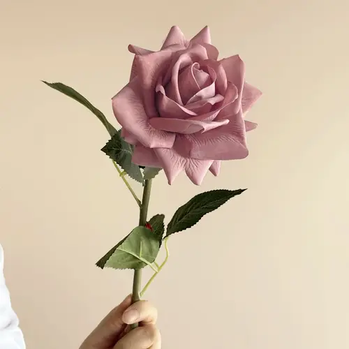 5Pcs/lot High-end Autumn Artificial Rose Real Touch Flowers Wedding Decor Bridal Bouquet Party Floral Moisturizing Rose Flowers - Image 9