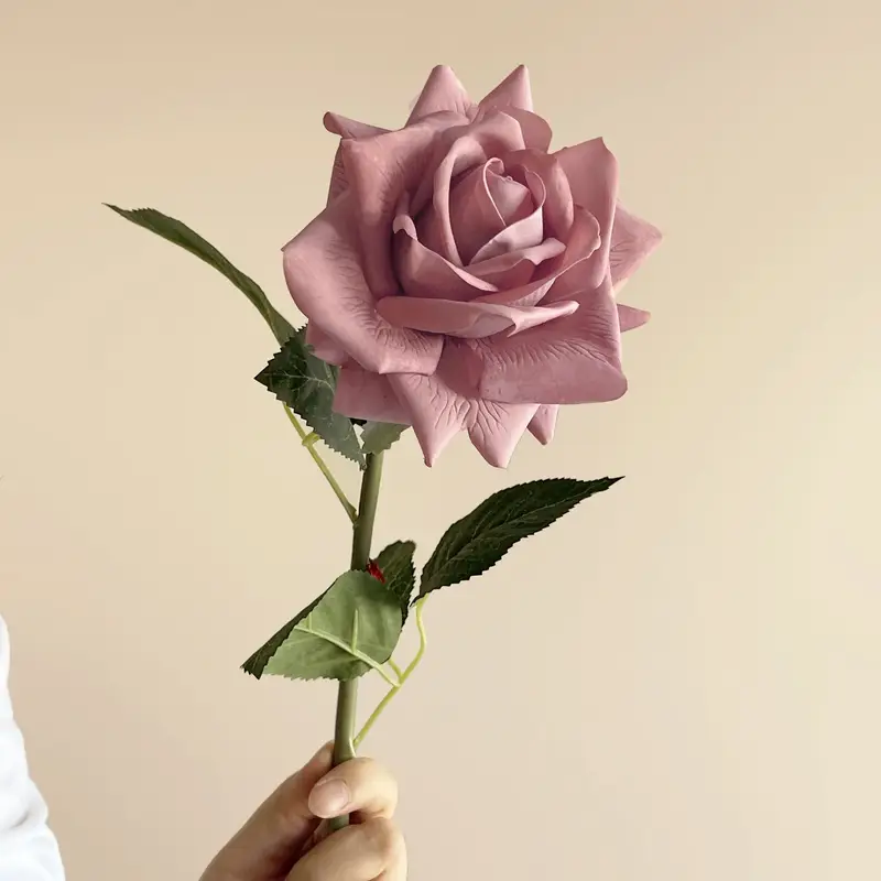 5Pcs/lot High-end Autumn Artificial Rose Real Touch Flowers Wedding Decor Bridal Bouquet Party Floral Moisturizing Rose Flowers - Image 9
