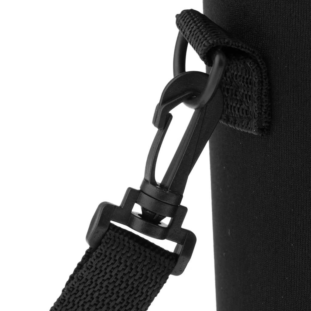 Insulated Neoprene Water Bottle Holder Bag Case Pouch Cover with Adjustable Shoulder Strap for Outdoor Sports Fitness 64oz