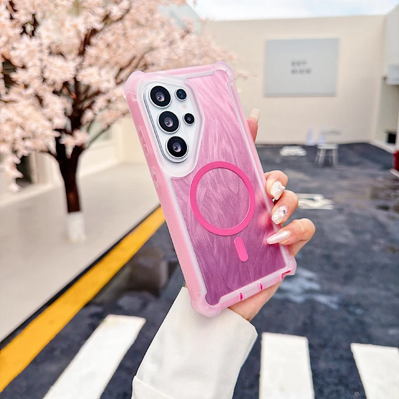 Feather Chiffon Magnetic Protective 2-in-1 Phone Case