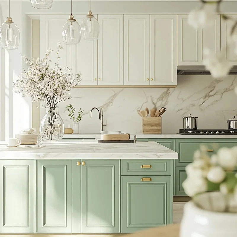 Custom Modular Kitchen Cabinet Sets 1