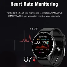 

LIGE 2021 New Smart Watch Men Full Touch Screen Sport Fitness Watch IP67 Waterproof Bluetooth Smartwatch Men For Xiaomi Huawei