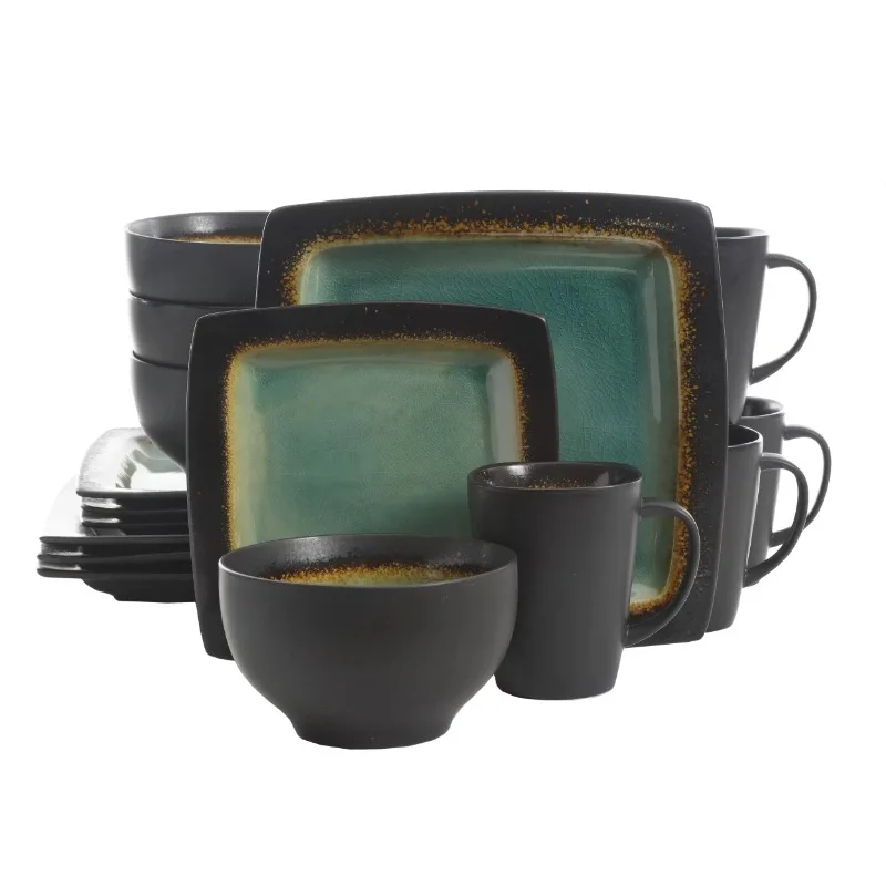 

Ocean Oasis 16-Piece Dinnerware Set, Turquoise