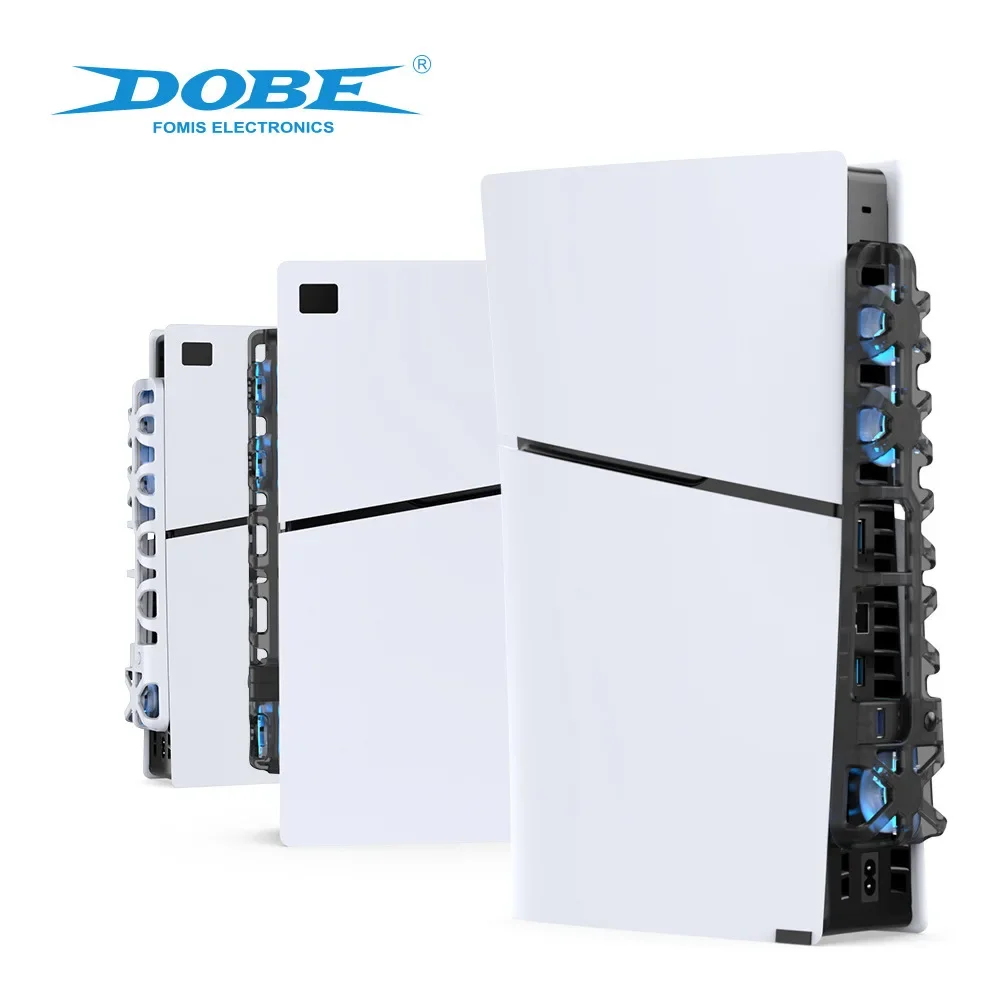 Dobe Per Ps5 Slim Host Luce Blu Posteriore Nuova Ventola Di Raffreddamento O Sistema Di Raffreddamento Per Accessori Da Gioco Slim Playstation 5 Tp5-3