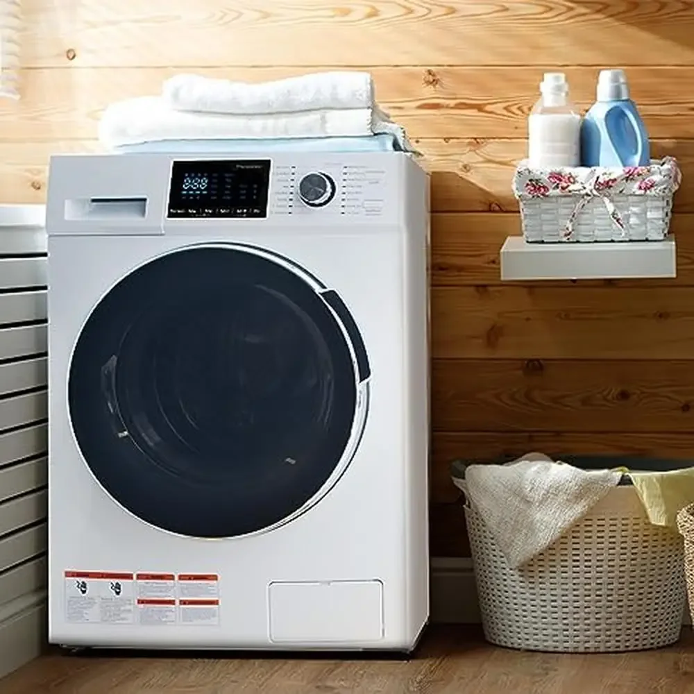 Compact 2-in-1 Ventless Washer Dryer Combo 2.7 Cu.Ft LED Display 1400 RPM Spin 16-Cycle Options Perfect Apartments RVs Homes 5