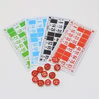 Bingo Card Game Wooden Funny Educational Toys Adults Bingo Chess Family Games Set For Kids Family Friends Group Play Night Party