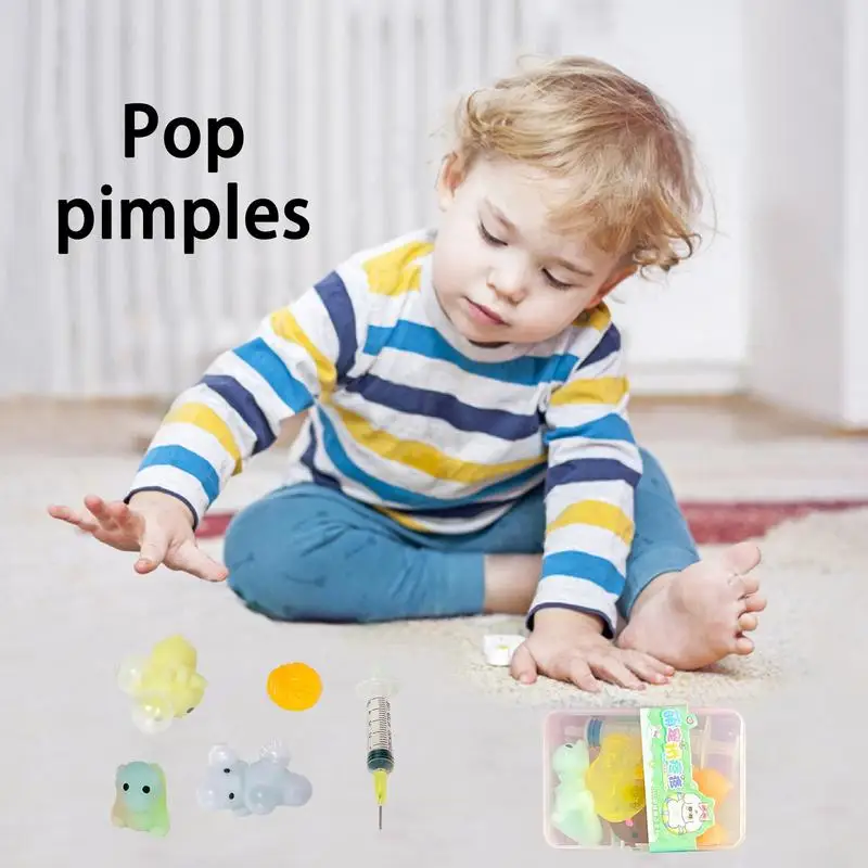Animal Stress Relief Toys Squeeze Animal Pimple Sensory Toys Stress Relief Toys Pimple Popper Toys Stocking Stuffers Kids 4
