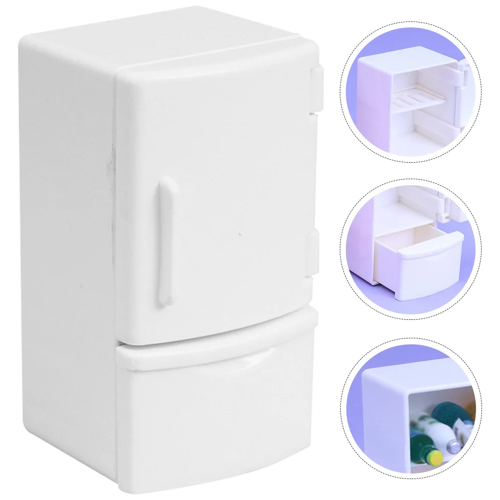 

Furniture For A Dollhouse Micro Refrigerator Model Playhouse Refrigerator Dolly House Freezer Miniature Furniture