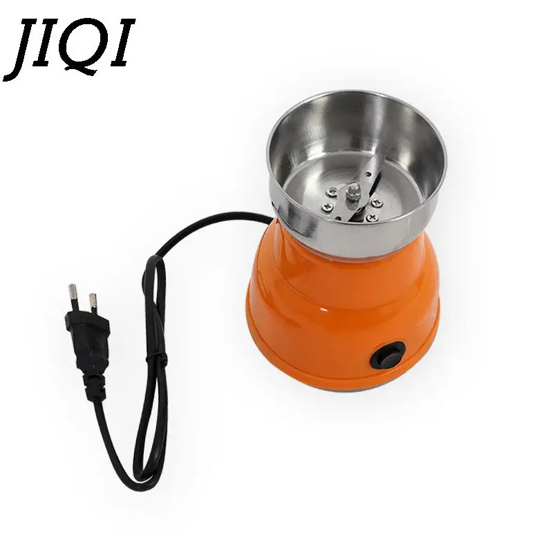 JIQI Electric Mini 220V Coffee bean grinder Household Herbs Copper Nuts grinding machine 150W stainless steel mill blade EU plug 2