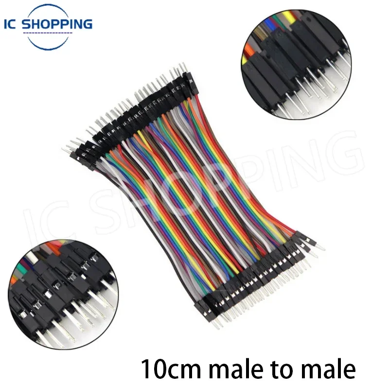 40-Piece DuPont Jumper Wire Set for DIY Electronics Projects