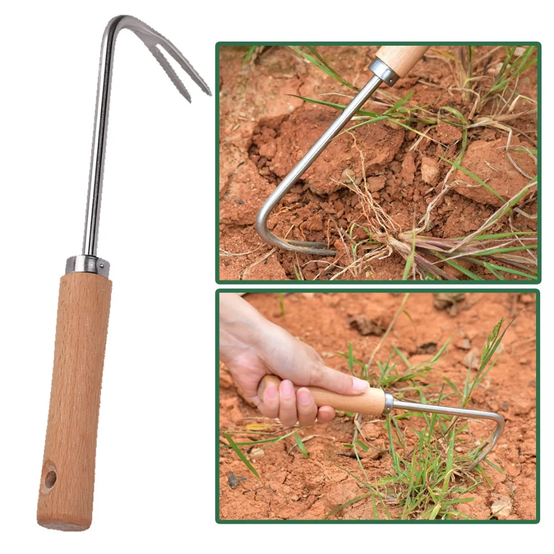 Hand Weeder Weeding Weed Removal Root Remover Puller Tool Fork Lawn Garden Tools 