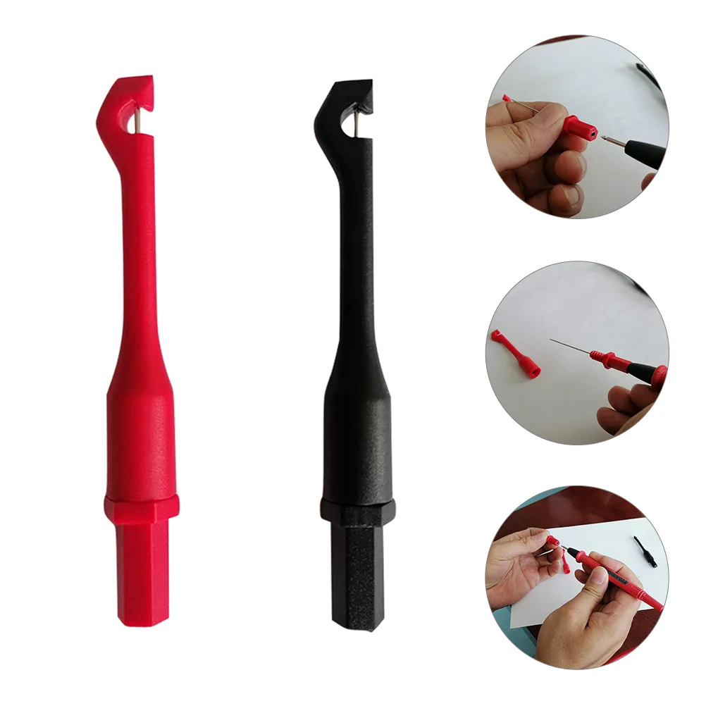 

2 Pcs Test Leads Circuit Tester Probe Non-destructive Pin for Automotive Pin Backs Multimeter Abs Probe Non-destructive and