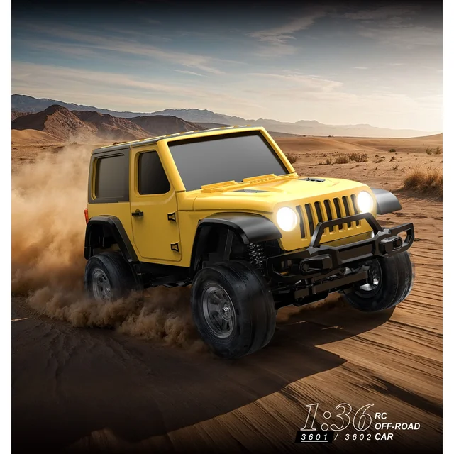 1/36 4WD RC Crawler Remote Control Crawler Off-Road Vehicle Lights 2.4Ghz Toy Model Birthday Gifts 2