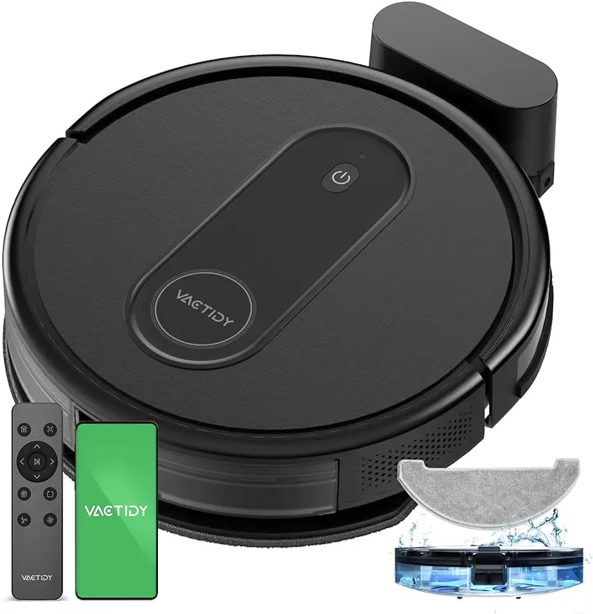 

Робот-пылесос Vactidy T7, 2 в 1, WiFi/App/Alexa/Siri