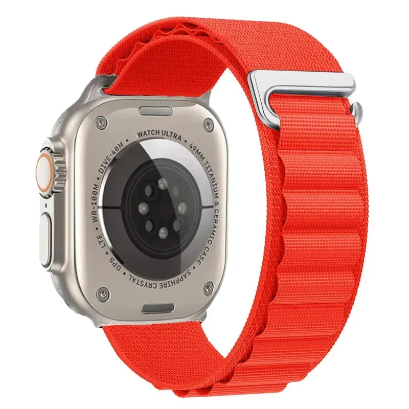 Premium Alpine Loop Nylon Strap for Apple Watch - Adjustable and Durable Band Bracelet