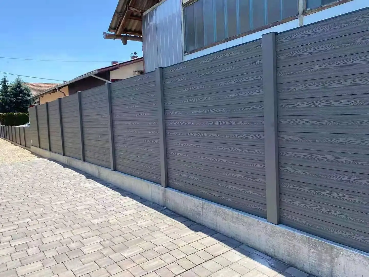 Direct factory price Waterproof Garden WPC Fencing Wood Plastic Composite Fencing WPC Fence Panels 6