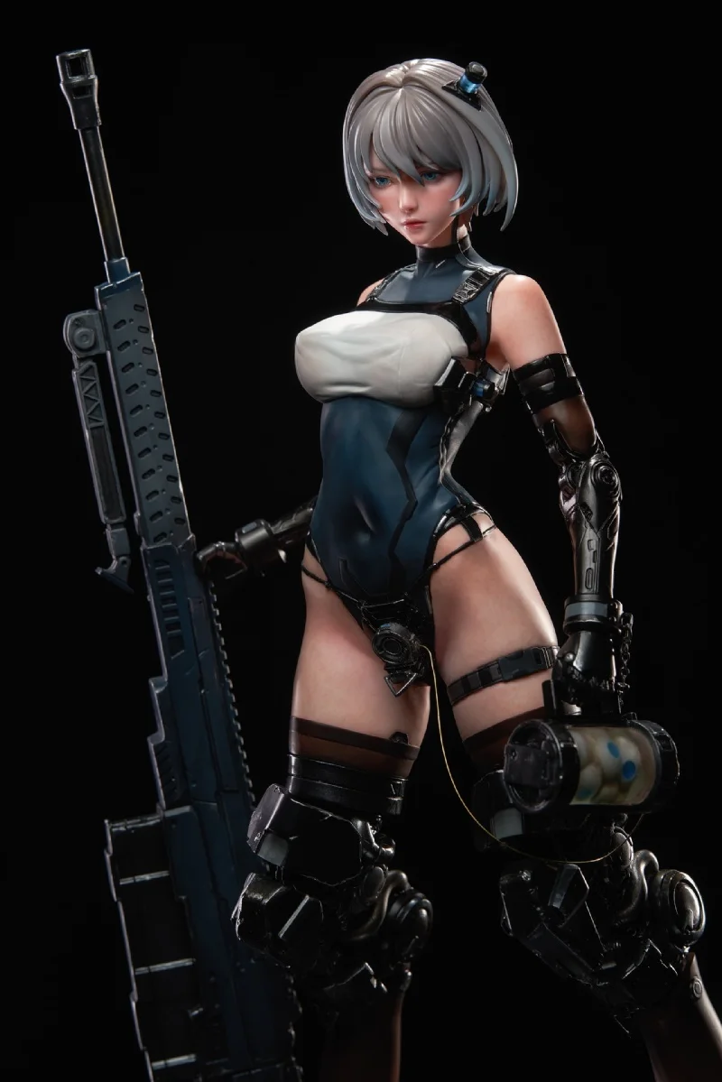 

Spot Unpainted 1/6 Iridium Female Soldier GK White Model Human Shape Uncolored レジンフィギュア Model Kit
